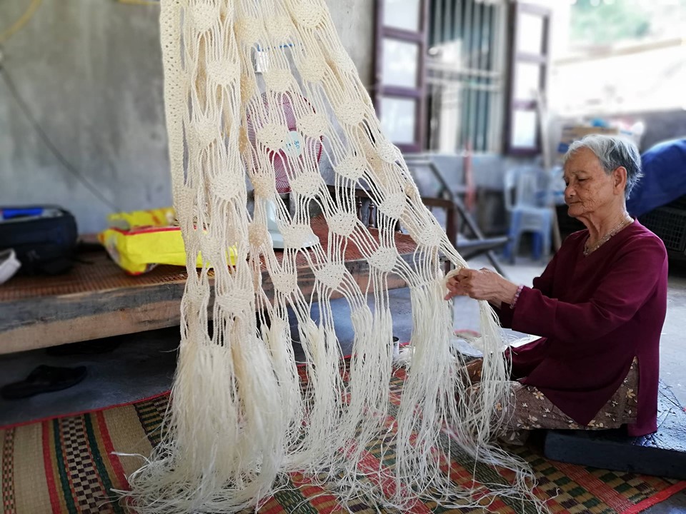 Fabricación tradicional de hamacas (fuente: Internet)