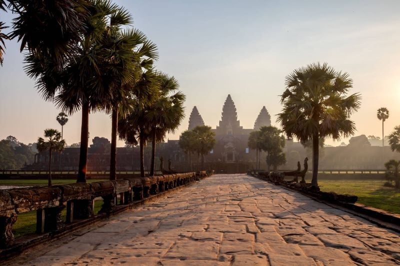 amanecer en angkor wat