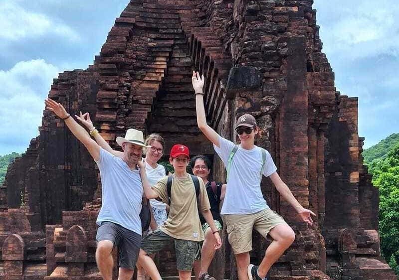 Our dear travelers at Angkor Wat are enjoying a guided tour of the temple complex