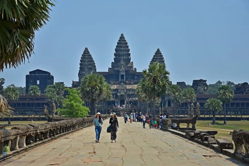 The main entrance to Angkor Wat