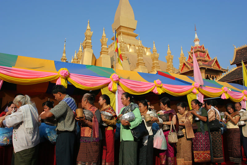 The That Luang Festival is one of the most important Buddhist celebrations in Laos, honoring the Pha That Luang, the great golden stupa in Vientiane where relics of the Buddha are believed to be kept. It will be held in 2025 on Wednesday, November 5