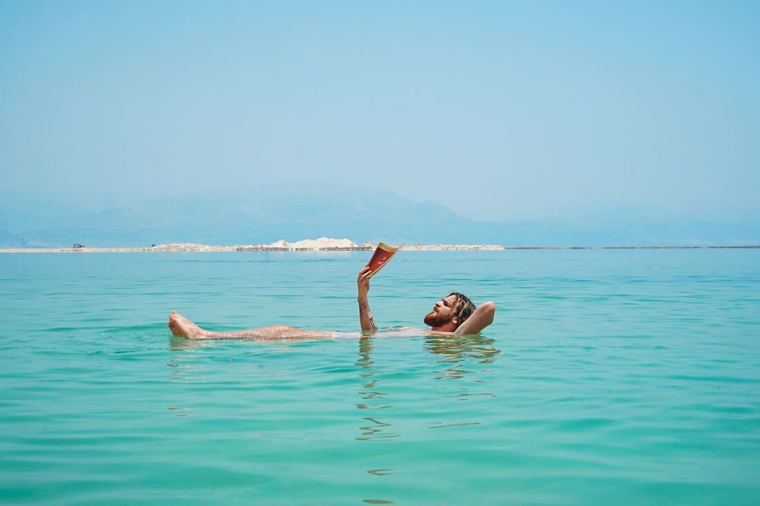 Jordan isn't just desert: it also opens up to the Dead Sea, where you can float effortlessly in some of the world's saltiest waters