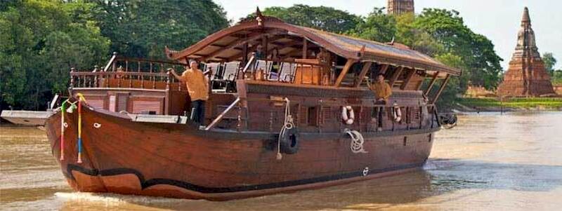 llegar a ayutthaya en barco