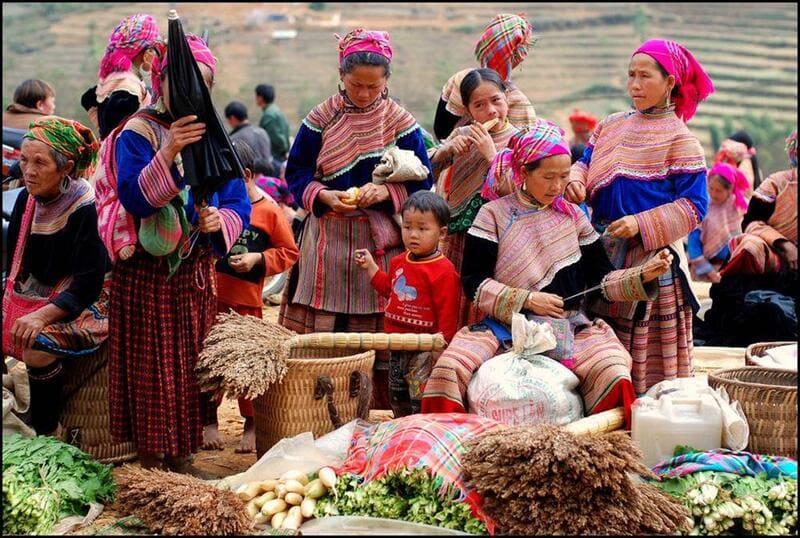 Ethnic market in Sapa