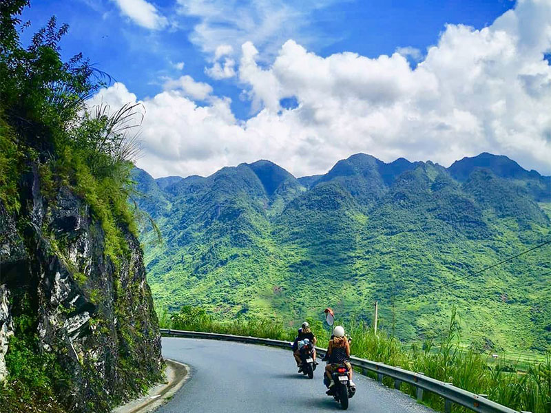 Getting around by motorbike