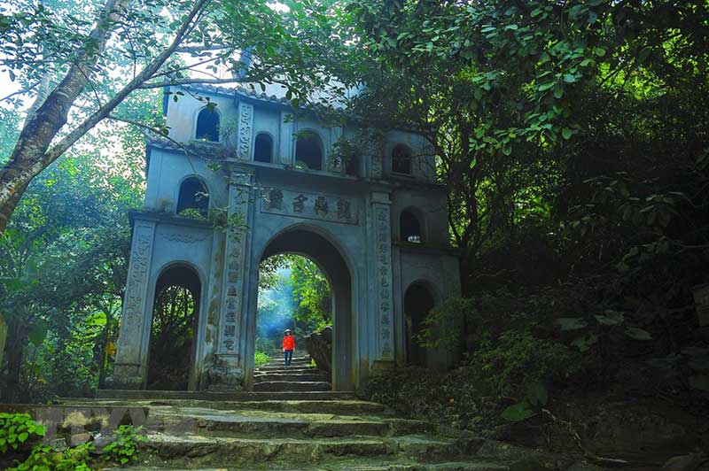 You have to climb 300 steps to reach the ancient Bai Dinh Pagoda