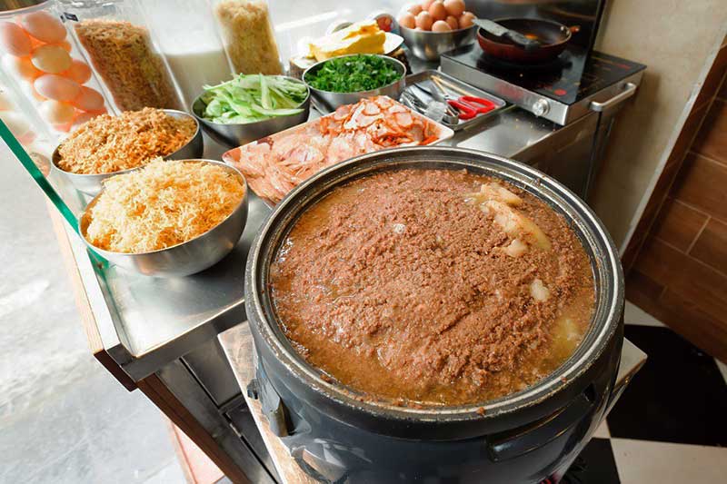 Homemade pork liver pâté is a must-have topping in a traditional banh mi