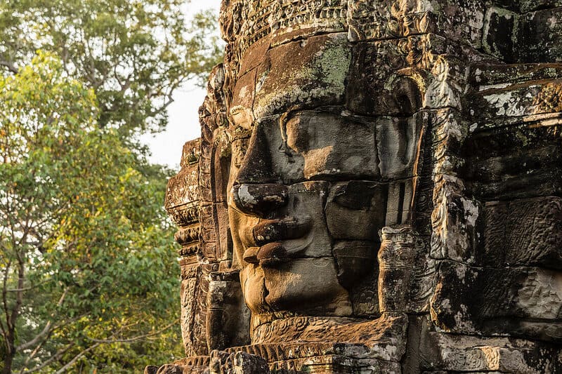 The mysterious smile of the Bayon