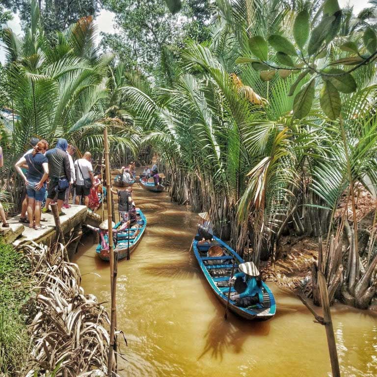 A sampan ride along the canals