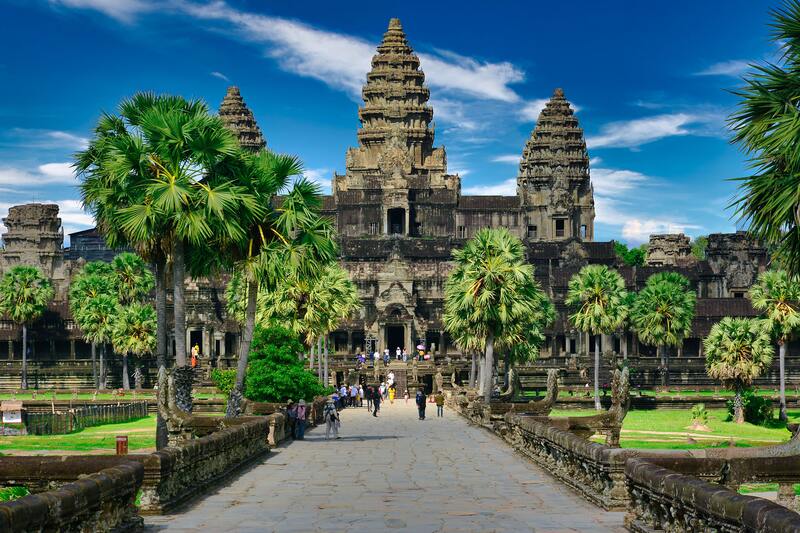 The Angkor Wat complex in Siem Reap