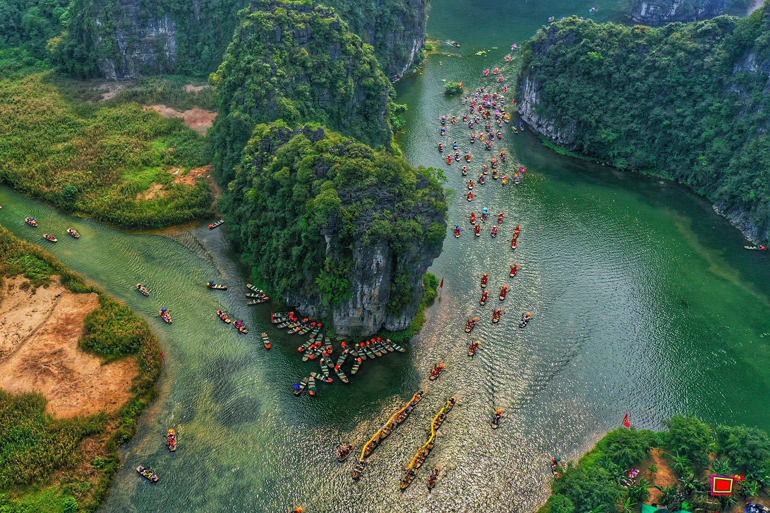 A local festival held on Ninh Binh Land Halong Bay