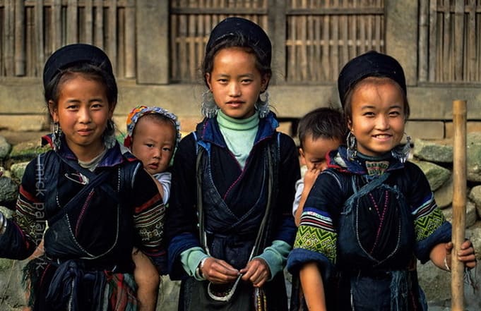 black hmong children