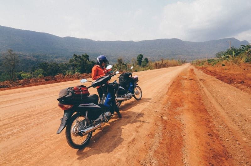 bolaven laos loop en moto