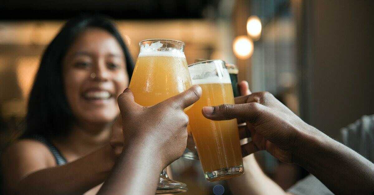 Drinking beer is a part of Lao culture.