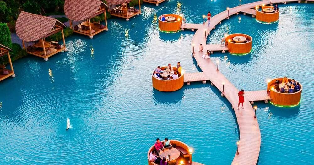 Bubble in the forest cafe