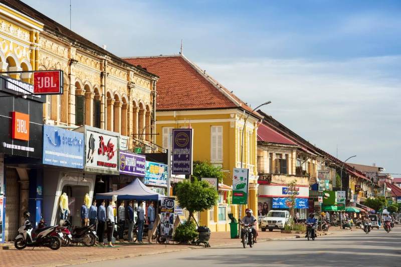 French colonial architecture in Battambang