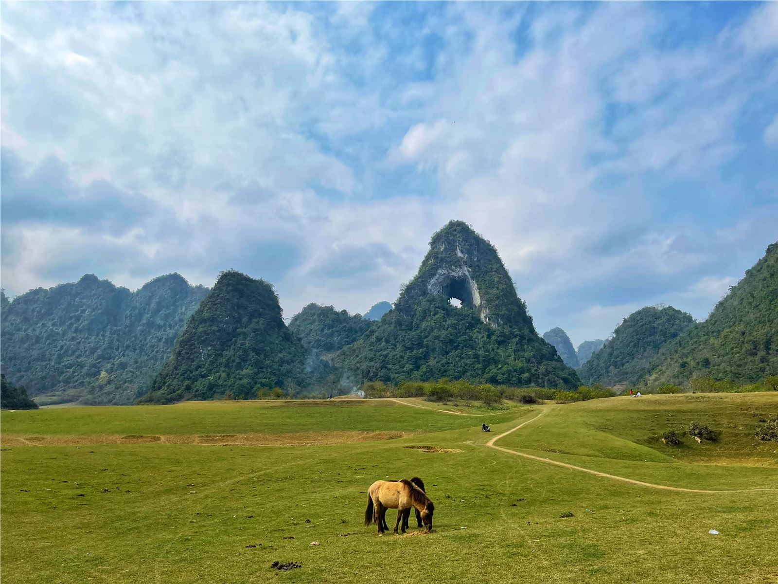 In the dry season, Mount Mat Than undergoes a remarkable metamorphosis, presenting itself as a majestic steppe, its vast expanse stretching into the horizon