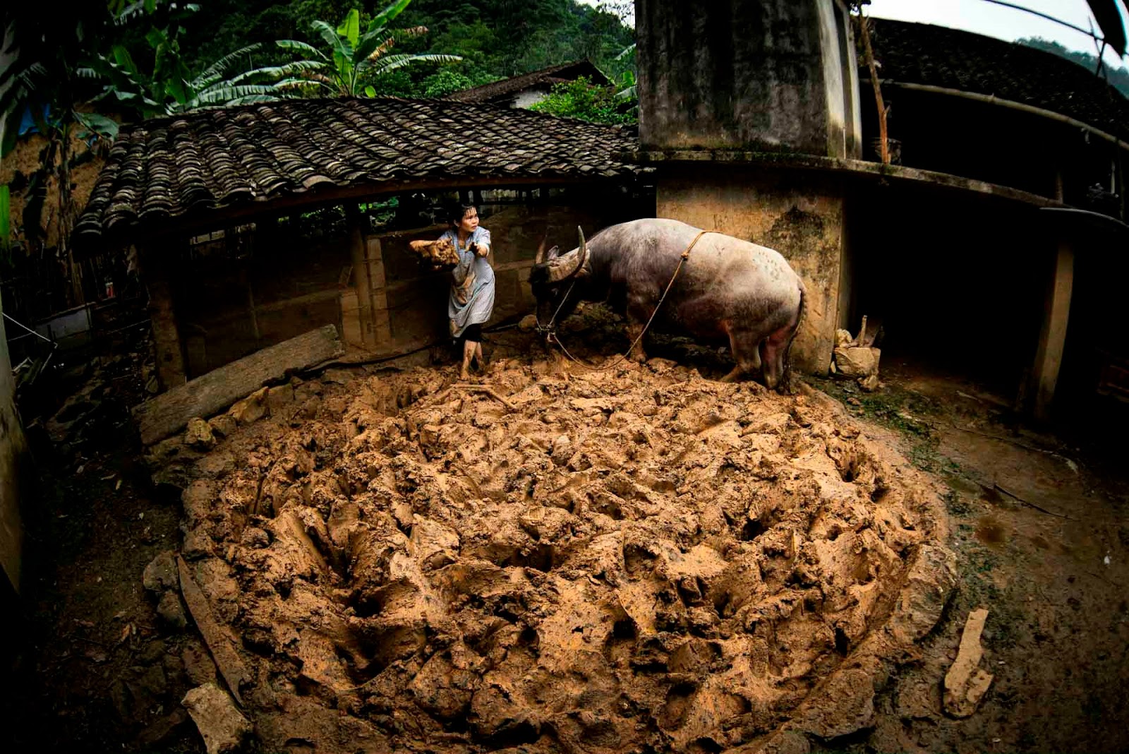 Lung Ri Roof tile making village