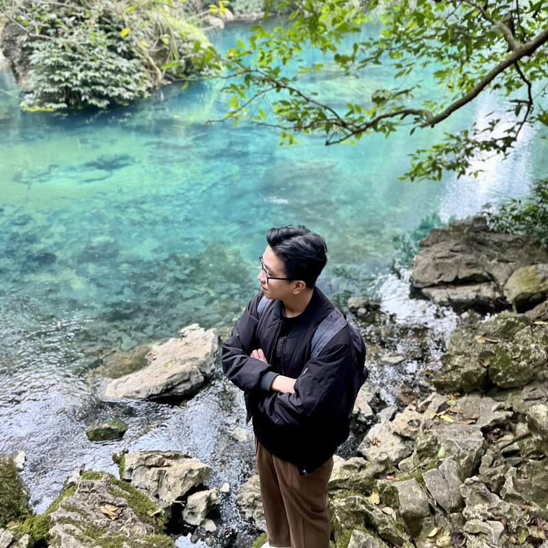 The clear blue waters of Lenin Stream