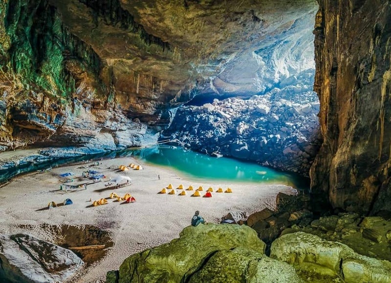 Cool and spacious cave area