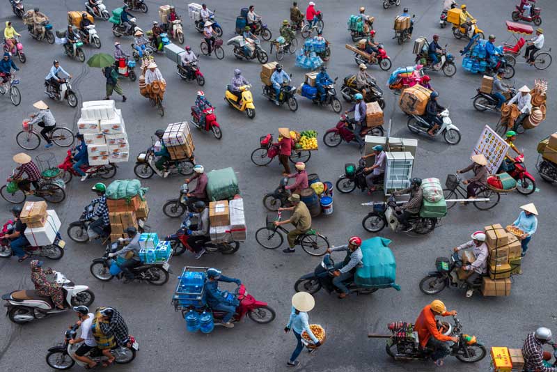 tráfico en hanói