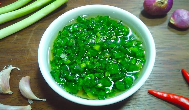 Green onion fat