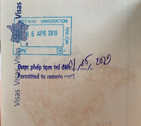 Vietnam's Visa Waiver Stamp