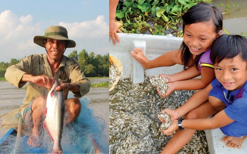 productos en temporada de inundaciones en delta del mekong