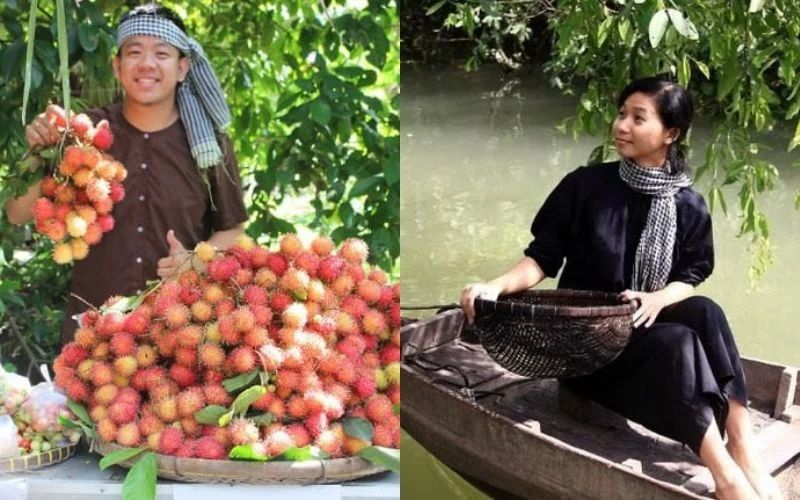 traje tradicional en delta del mekong