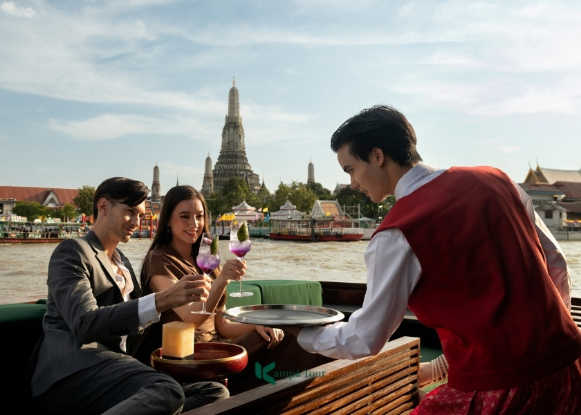 Luxurious setting on board the cruise