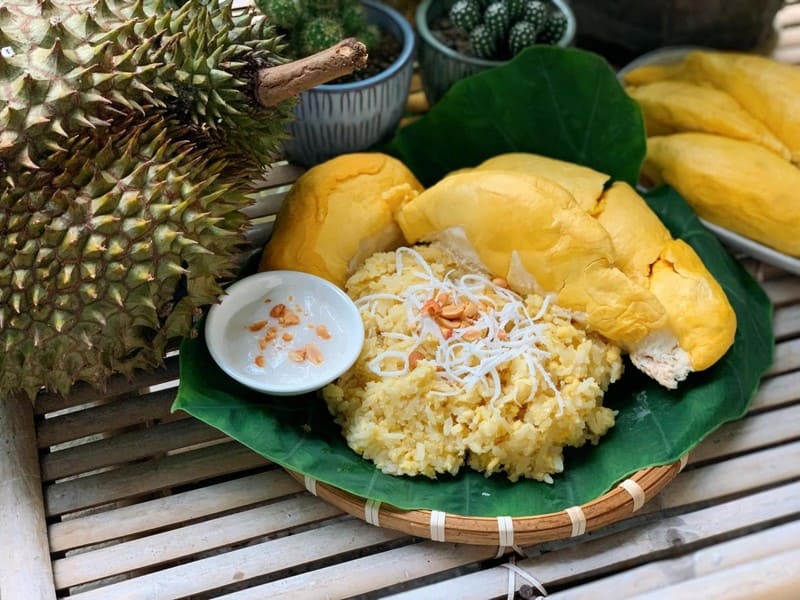 durian sticky rice