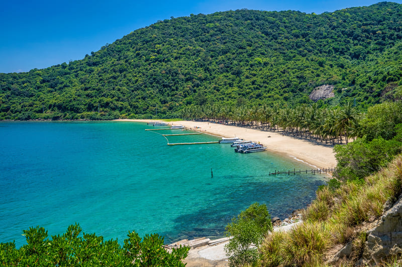 Playa de Ong en las islas Cham