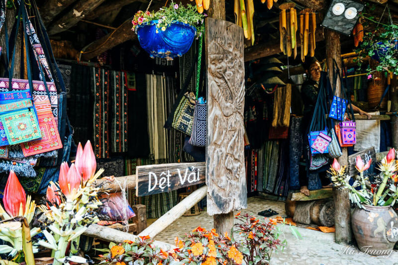 A shop specializing in weaving