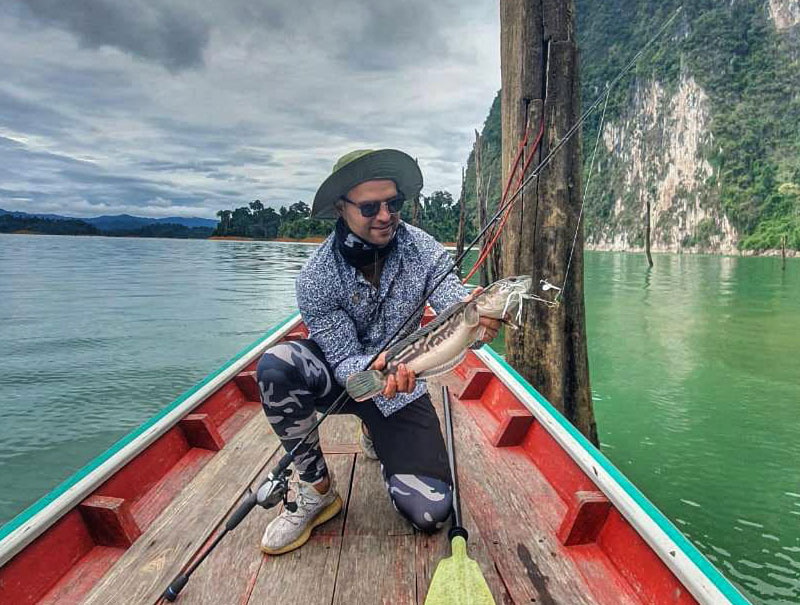 fishing in khao sok lake