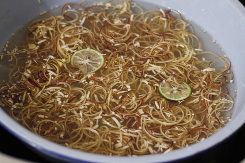 ensaladas vietnamitas de flor de platano como hacer