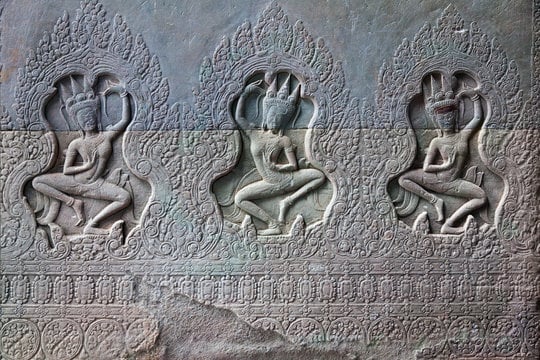 pared de danza apsara