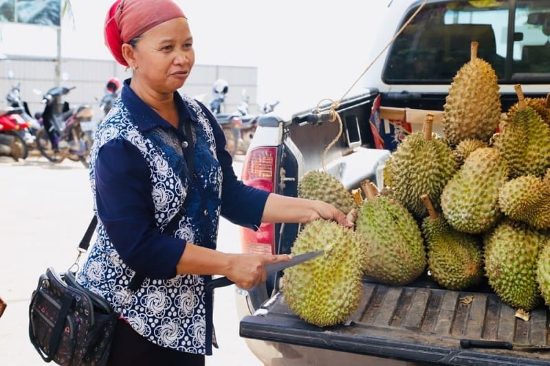 frutas de camboya - durian