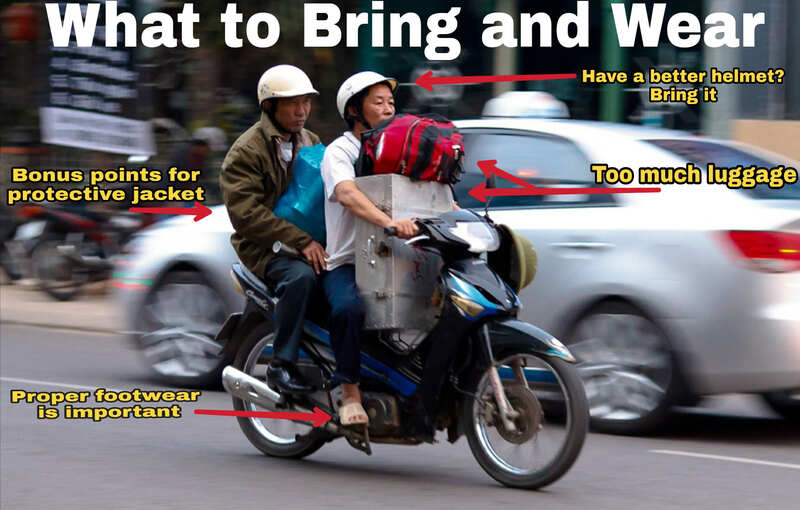Things to keep you safe on a motorbike trip in Vietnam