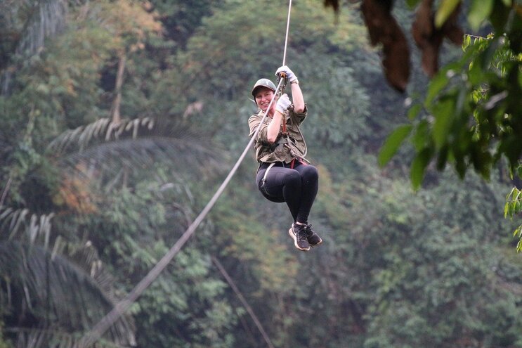 tirolinas en gibbon experience