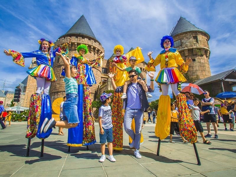 Ba Na Hills Festival Parade at Golden Bridge Da Nang
