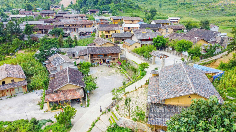 Panorama of Lo Lo Chai cultural village