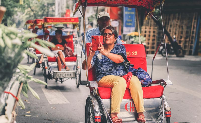 hanoi in a cyclo