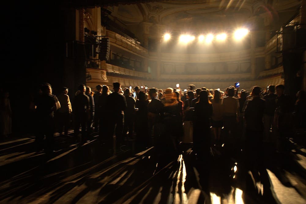 hanoi opera house evening time