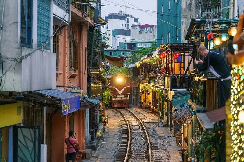 train street in Hanoi