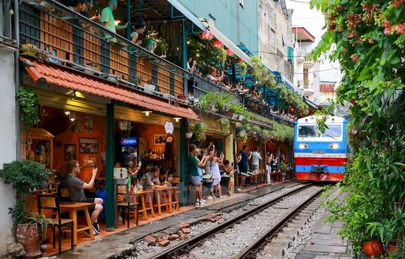 Hanoi Train Street Attracts Tourists Because It Offers A Unique Experience