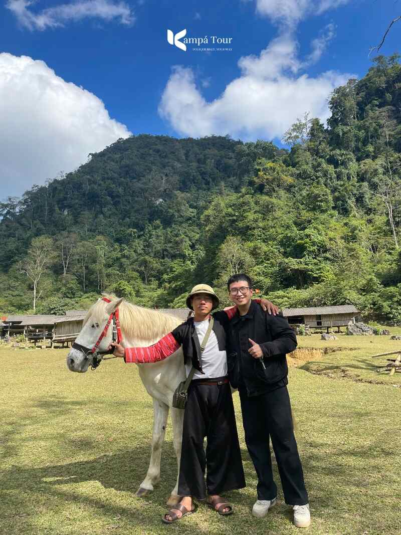 Oliver Phung with a Black Hmong man in Sapa, Vietnam