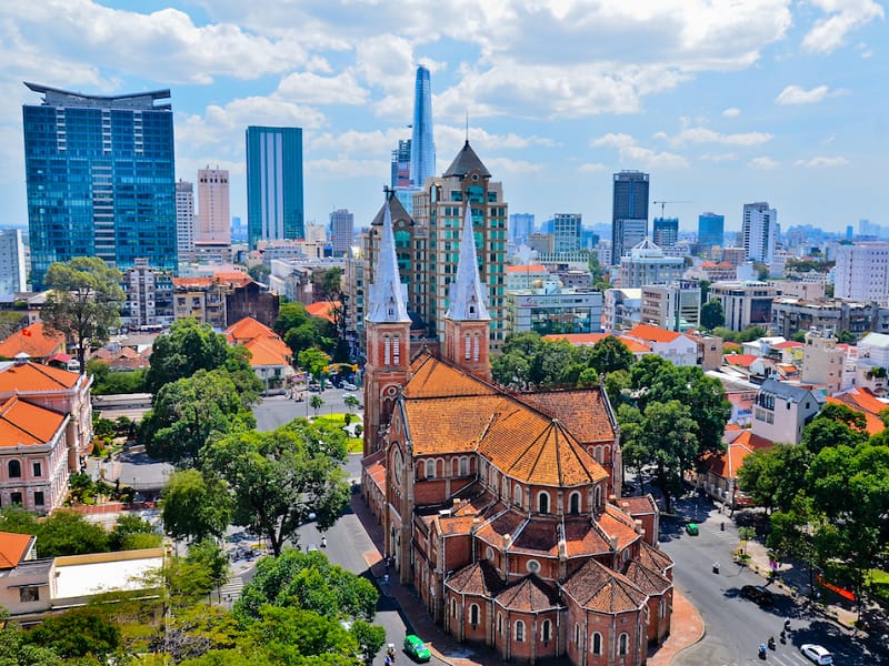 Ho Chi Minh City, Vietnam's largest city, located in the south