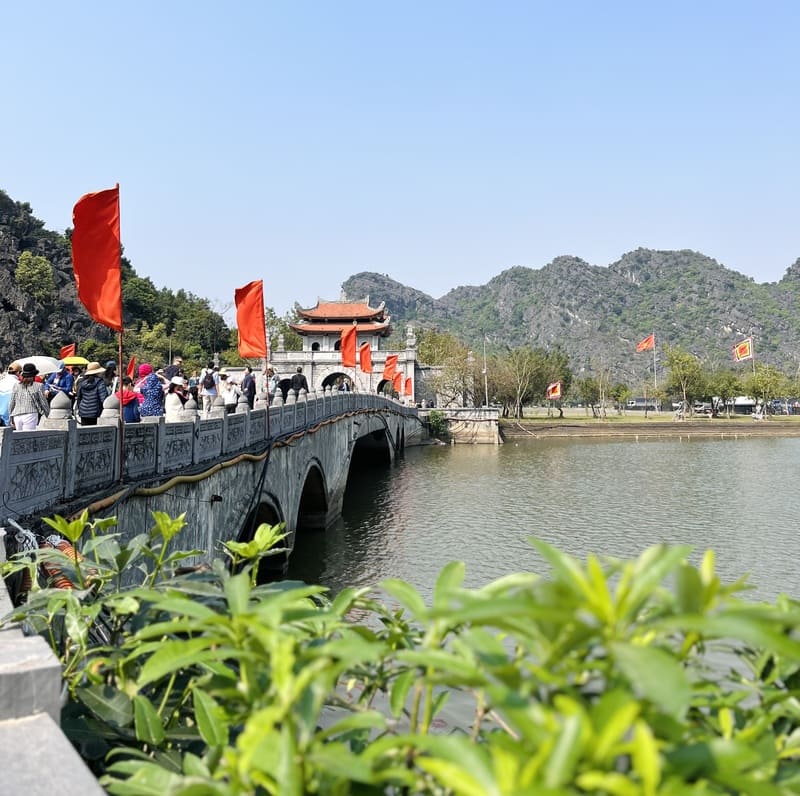 The entrance to the imperial citadel of Hoa Lu