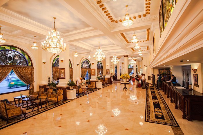 The Majestic Hotel offers panoramic views of the Saigon River