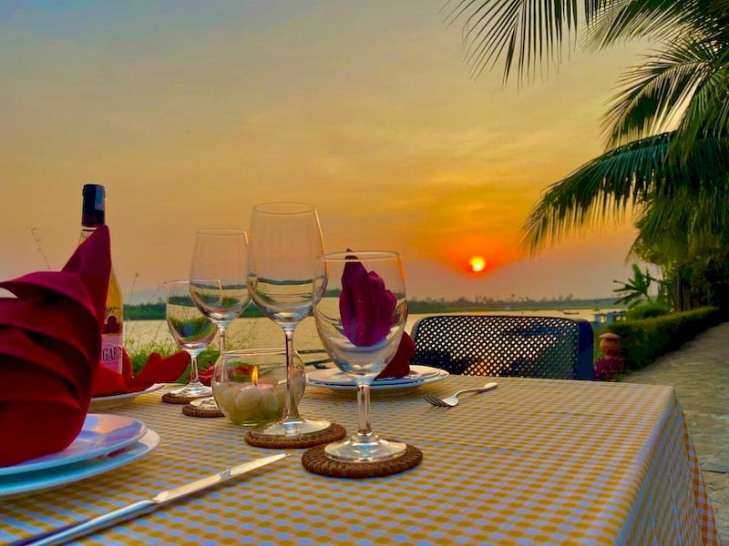 A romantic sunset dinner at Bel Marina Hoi An